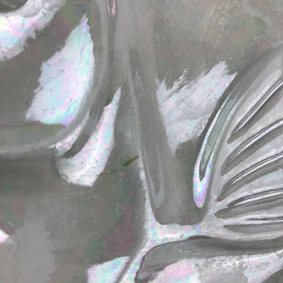 Vintage Iridescent Fish Soap Dish or Vanity Tray in Gray, 80s Bathroom - Picture 12 of 12